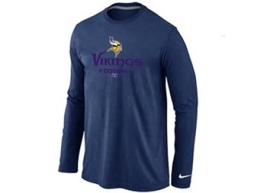 NEW Minnesota Vikings Critical Victory Long Sleeve T-Shirt D.Blue