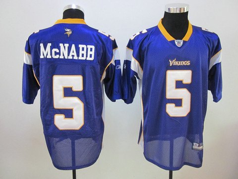 NEW Minnesota Vikings Jerseys 5 Mcnabb Purple Jersey