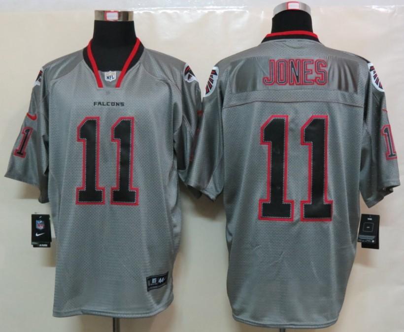NEW NFL Atlanta Falcons 11 Julio Jones Lights Out Grey Jerseys (Elite)