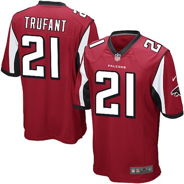 NEW NFL Atlanta Falcons 21 Desmond Trufant Red Jerseys (Game)