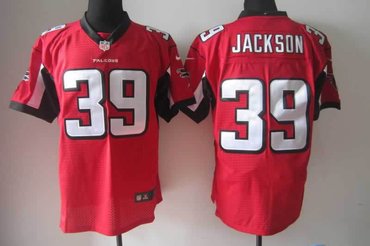 NEW NFL Atlanta Falcons 39 Jackson Red Jerseys (Elite)