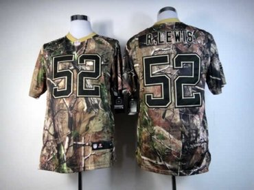 2012 NEW NFL Baltimore Ravens 52 R.lewis Camo Realtree NFL Jerseys(Elite)