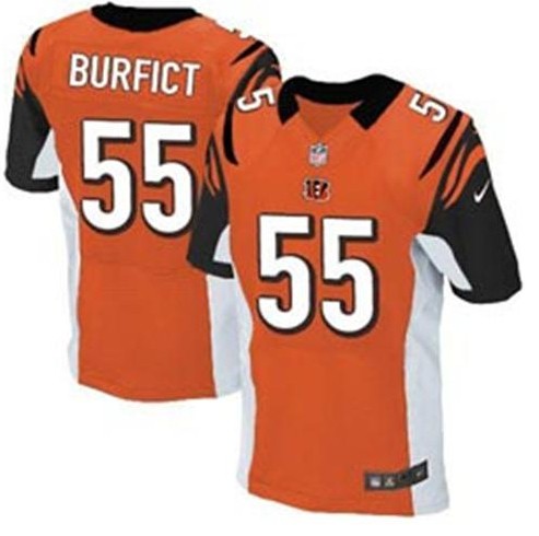 NEW NFL Cincinnati Bengals 25 Burfict Orange Jerseys (Elite)