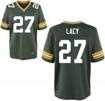 NEW NFL Green Bay Packers 27 Eddie Lacy Green Jerseys (Elite)