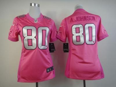 NEW NFL Houston Texans #80 Andre Johnson Pink Jerseys(love s)