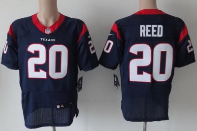 NEW NFL Houston Texans 20 Ed Reed Blue Jerseys(Elite)