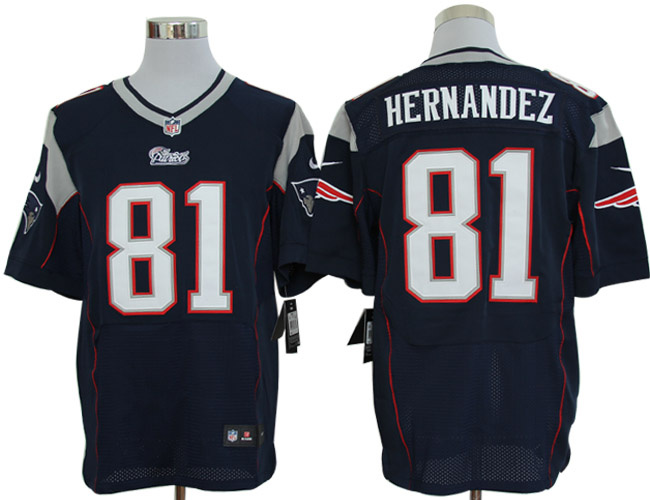 nfl new england patriots 81 aaron hernandez blue elite jerseys