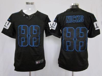 NEW NFL New York Giants #88 Hakeem Nicks black jerseys(Impact Limited)