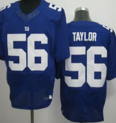 NEW NFL New York Giants 56 Lawrence Taylor Blue Jerseys(Elite)