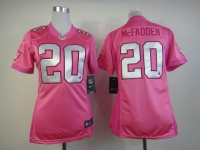 NEW NFL Oakland Raiders #20 Darren McFadden Pink Jerseys(love s)