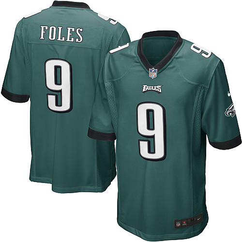 NEW NFL Philadelphia Eagles 9 Nick Foles Green Jerseys (Game)