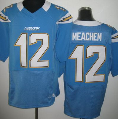 NEW NFL San Diego Chargers #12 Robert Meachem Blue Jerseys(Elite)
