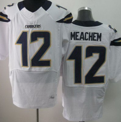NEW NFL San Diego Chargers #12 Robert Meachem White Jerseys(Elite)