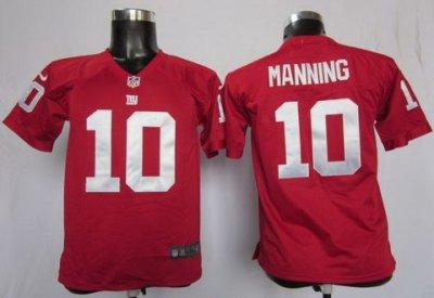 NEW NFL Youth New York Giants 10 Eli Manning Red Jerseys
