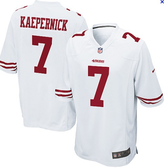 NEW NFL Youth San Francisco 49ers 7 Colin Kaepernick  white Jerseys