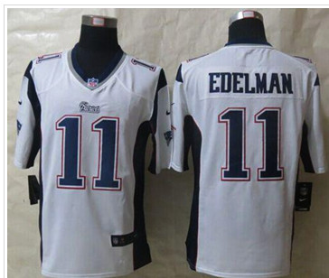 NEW New England Patriots #11 Julian Edelman White Stitched NFL Game Jersey