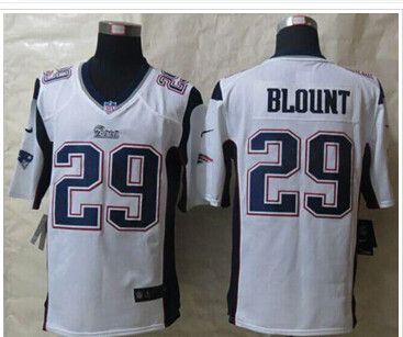 NEW New England Patriots #29 LeGarrette Blount White Stitched NFL Game Jersey