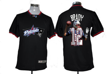 NEW New England Patriots 12 Tom Brady Team ALL-Star Fashion Jerseys (1)