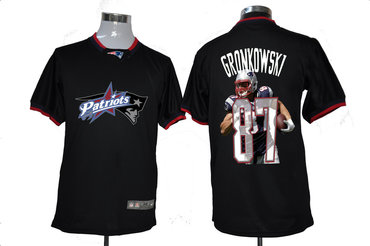 NEW New England Patriots 87 Rob Gronkowski Team ALL-Star Fashion Jerseys-1