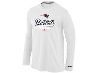 NEW New England Patriots Critical Victory Long Sleeve T-Shirt White