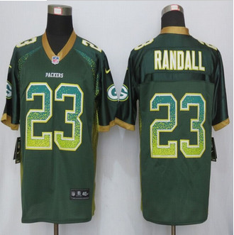 NEW New Green Bay Packers #23 Damarious Randall Drift Fashion Green Elite Jerseys