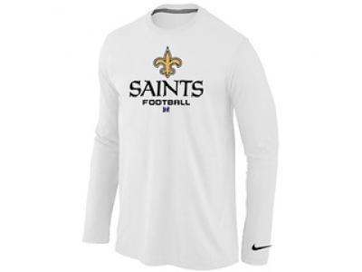 NEW New Orleans Sains Critical Victory Long Sleeve T-Shirt White
