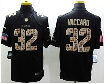 NEW New Orleans Saints #32 Kenny Vaccaro Black Salute To Service Jersey