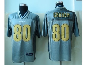 NEW New Orleans Saints #80 Jimmy Graham Grey NFL Elite Vapor Jerseys