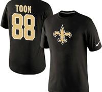 NEW New Orleans Saints #88 Nick Toon Name & Number T-Shirt Black