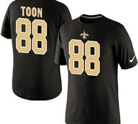 NEW New Orleans Saints #88 Nick Toon Pride Name & Number T-Shirt Black