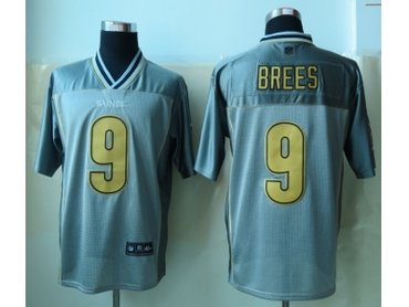 NEW New Orleans Saints #9 Drew Brees Grey NFL Elite Vapor Jerseys