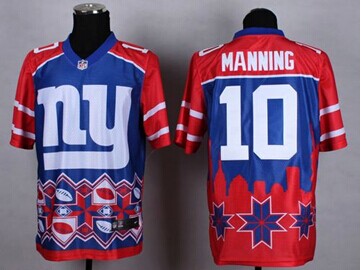 NEW New York Giants #10 Eli Manning Blue NFL Elite Noble Fashion Jersey