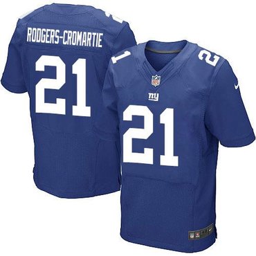 NEW New York Giants #21 Dominique Rodgers-Cromartie Royal Blue Team Color NFL Elite Jersey