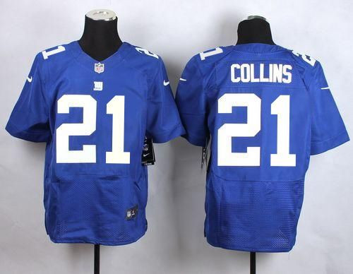 NEW New York Giants #21 Landon Collins Royal Blue Team Color Men's Stitched NFL Elite Jersey