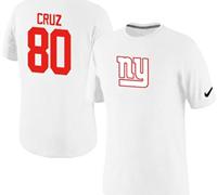 NEW New York Giants #80 Victor Cruz Name & Number NFL T-Shirt White