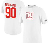 NEW New York Giants #90 Jason Pierre-Paul Name & Number T-Shirt WHite