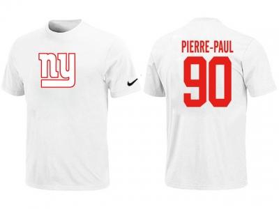 NEW New York Giants #90 Jason Pierre-Paul Name & Number T-Shirt White