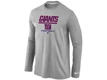 NEW New York Giants Critical Victory Long Sleeve T-Shirt Grey