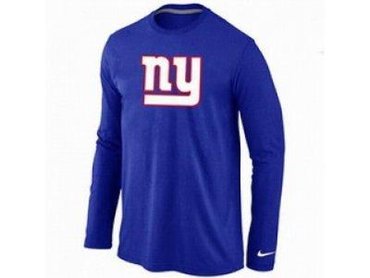 NEW New York Giants Logo Long Sleeve T-Shirt BLUE