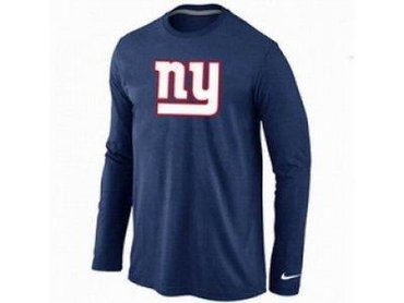 NEW New York Giants Logo Long Sleeve T-Shirt D.Blue