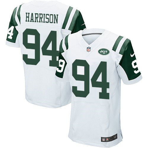 NEW New York Jets #94 Damon Harrison White Men's Stitched NFL Elite Jersey
