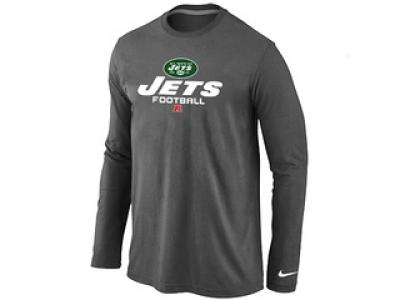 NEW New York Jets Critical Victory Long Sleeve T-Shirt D.Grey