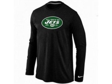 NEW New York Jets Logo Long Sleeve T-Shirt black