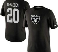 NEW Oakland Raiders #20 Darren McFadden Name & Number NFL T-Shirt Black