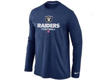 NEW Oakland Raiders Critical Victory Long Sleeve T-Shirt D.Blue