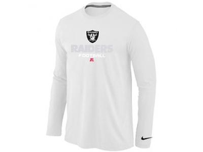 NEW Oakland Raiders Critical Victory Long Sleeve T-Shirt White