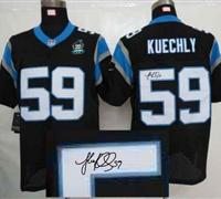NEW Panthers #59 Luke Kuechly Black Team Color With 20TH Season Patch Stitched Jersey (1)