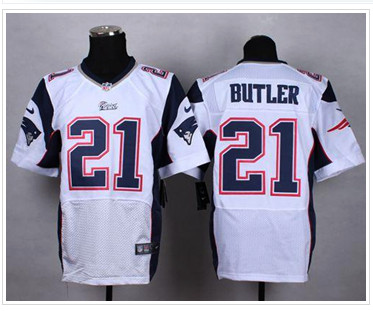 NEW Patriots #21 Malcolm Butler White NFL Elite Jersey