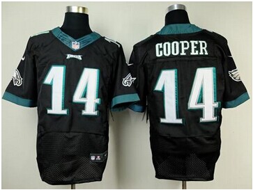 NEW Philadelphia Eagles #14 Riley Cooper Black Alternate NFL New Elite Jersey