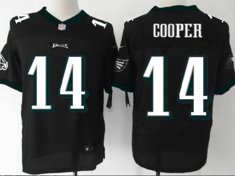 NEW Philadelphia Eagles #14 Riley Cooper Black NFL Elite Jerseys
